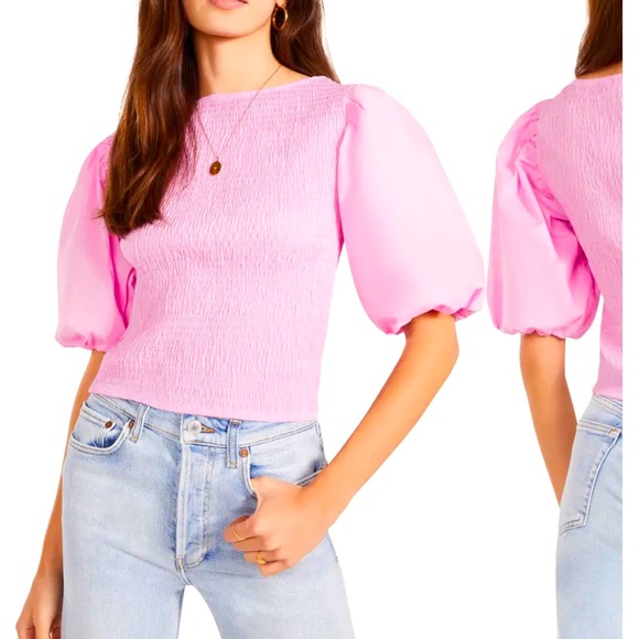 SOLD! BB Dakota by Steve Madden pink new with tags blouse/top. - Picture 4 of 5